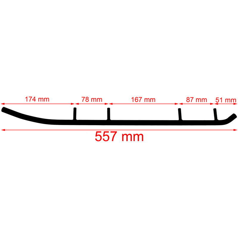 ACS Powersports Styrskena, Styrstl (Utan karbid)