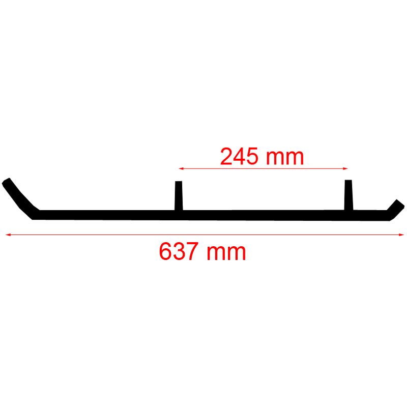 ACS Powersports Styrskena, Styrstl (Utan karbid)