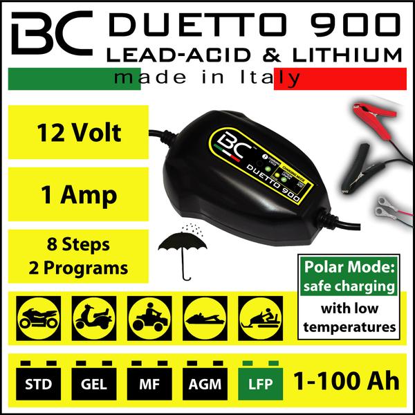 BC Batteriladdare (DUETTO 900) Syra & Litium