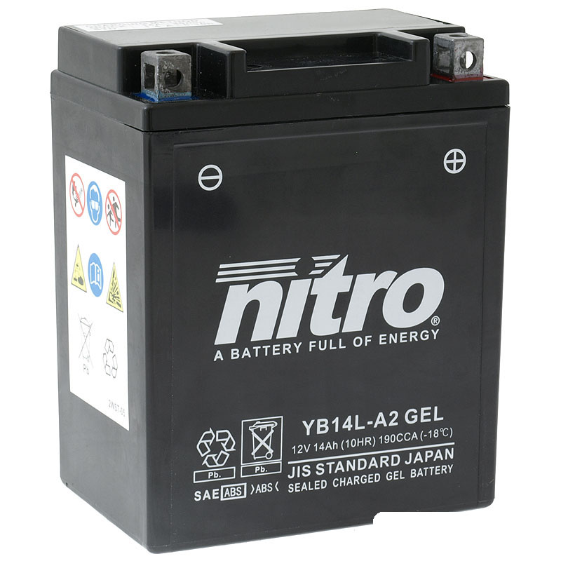 Nitro Batteri (YB14L-A2) GEL