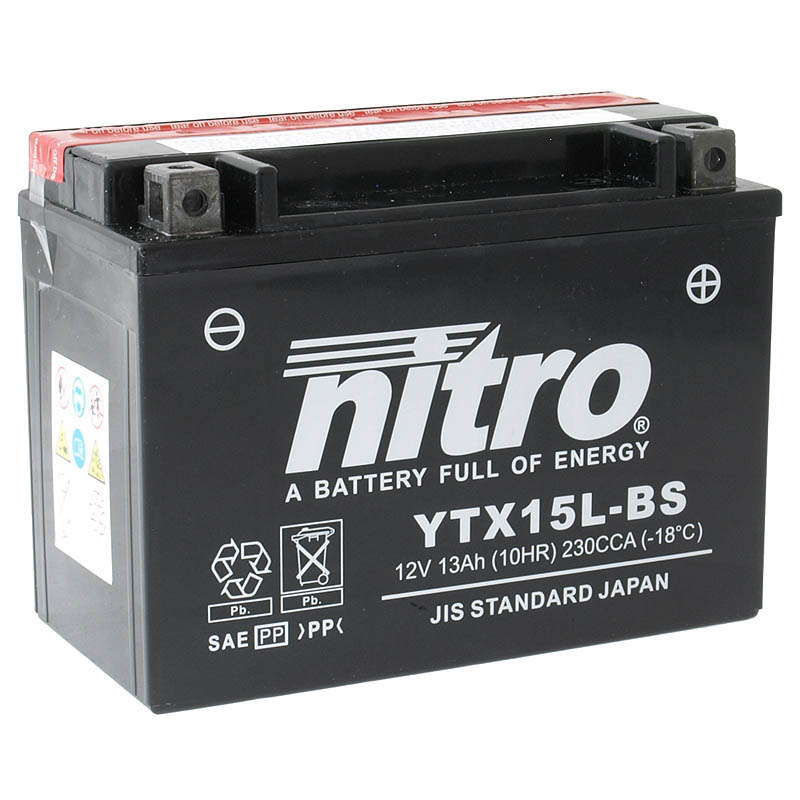 Nitro Batteri AGM (YTX15L-BS)