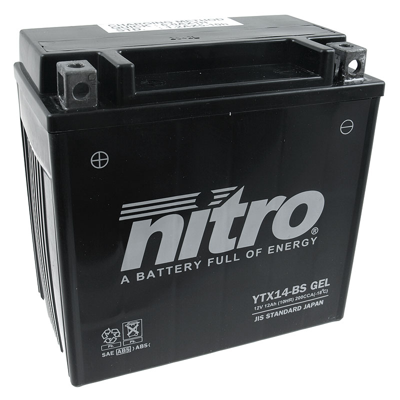 Nitro Batteri (YTX14-BS) GEL