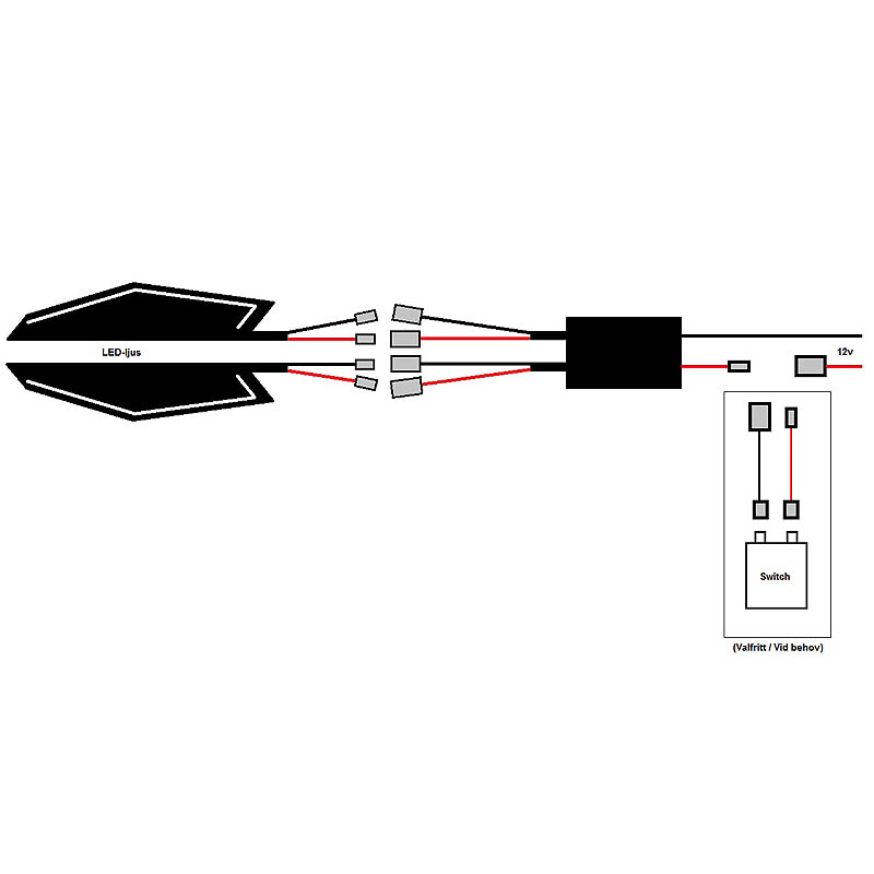 PowerMadd LED-ljus (Sentinel)