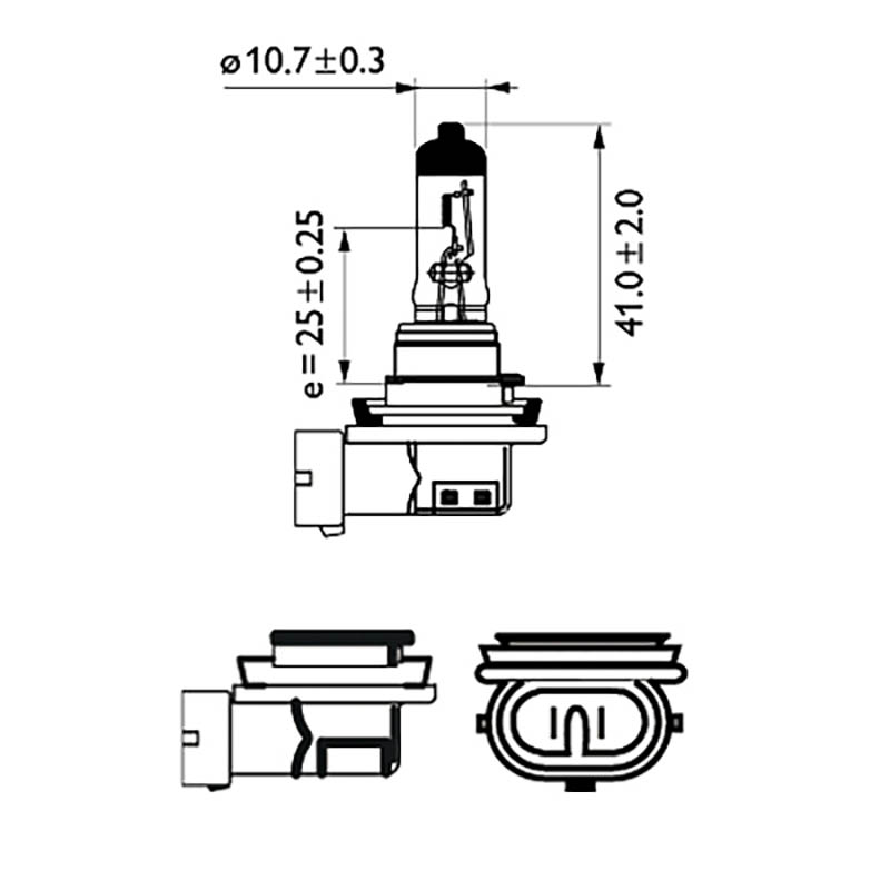 SP1 Halogenlampa (H11) 55W