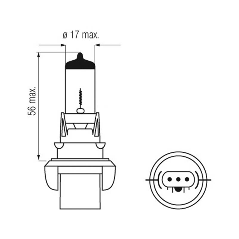 SP1 Halogenlampa H13 9008 (PJ26.4T) 60/55W