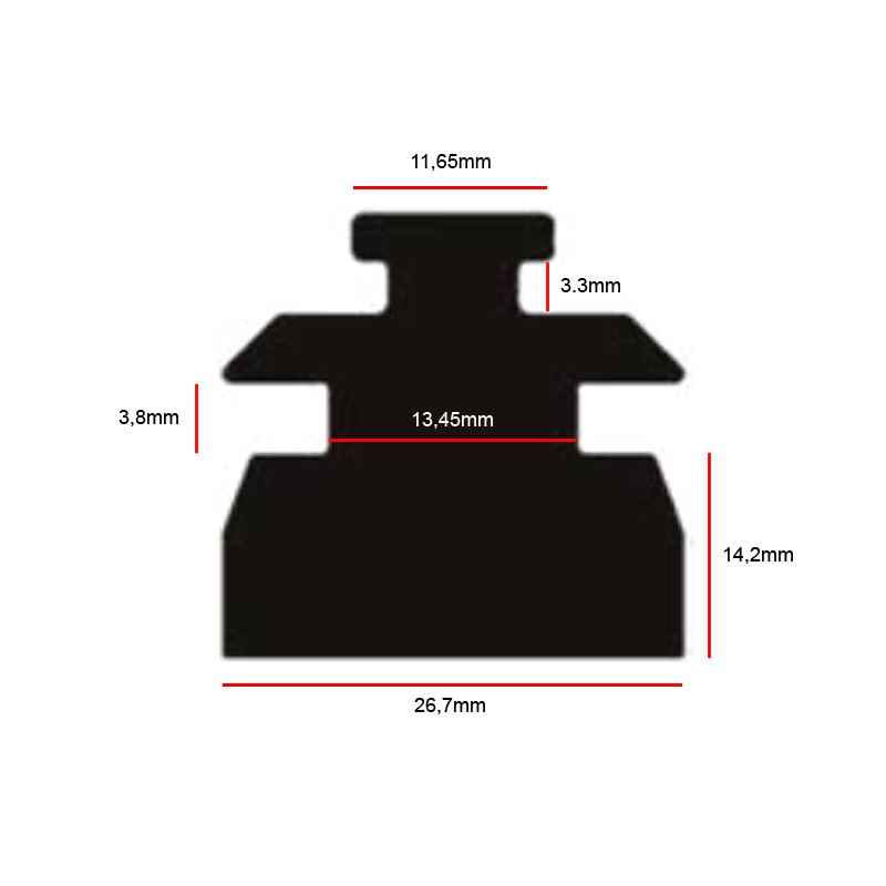 SP1 Slider / Glidskena (Standard) XS-Chassi