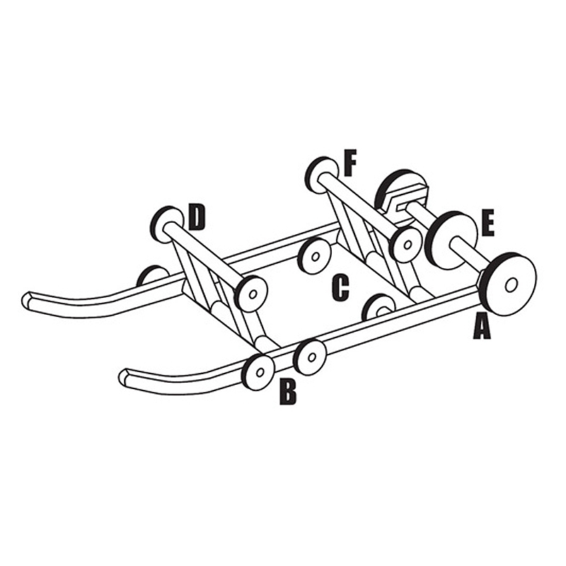 Polaris Boggiehjul (Original) 136 mm