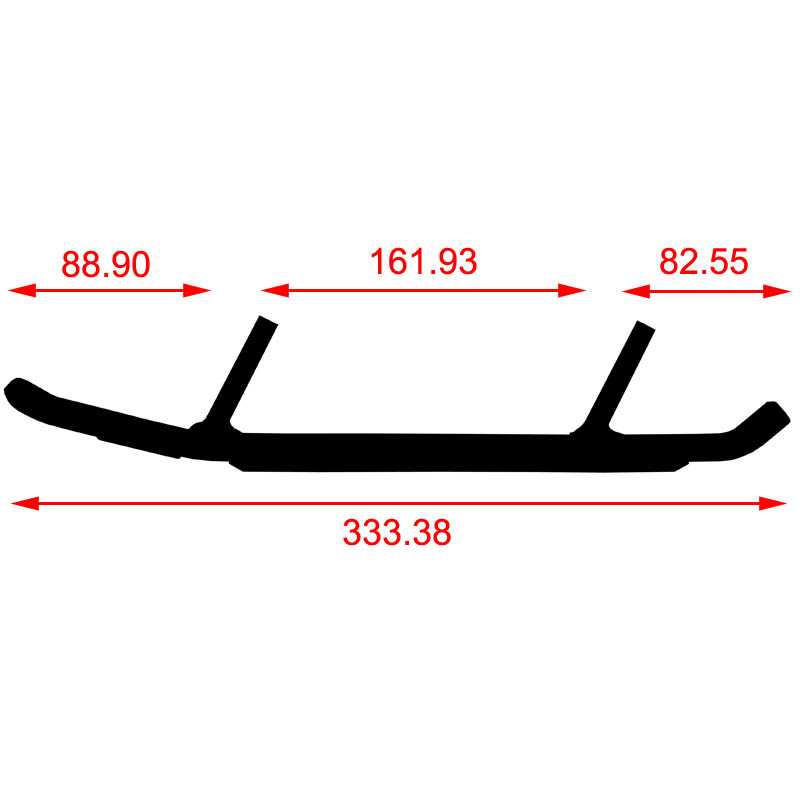 ACS Powersports Styrskena, Styrstl (Utan karbid)