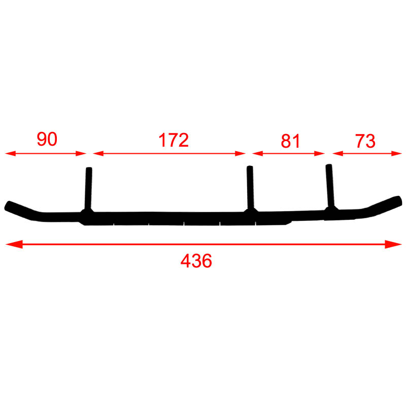 Stud Boy Styrskena, Styrstål (Round) AccuTrak Double Wearbar