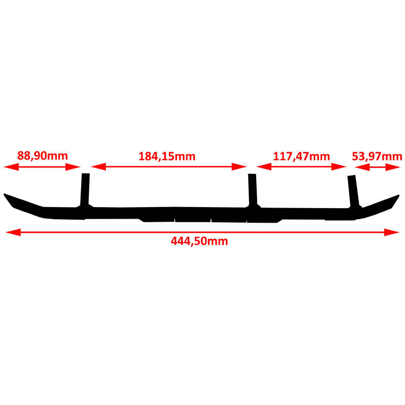 ACS Powersports Styrskena, Styrstl (Utan karbid) Gripper