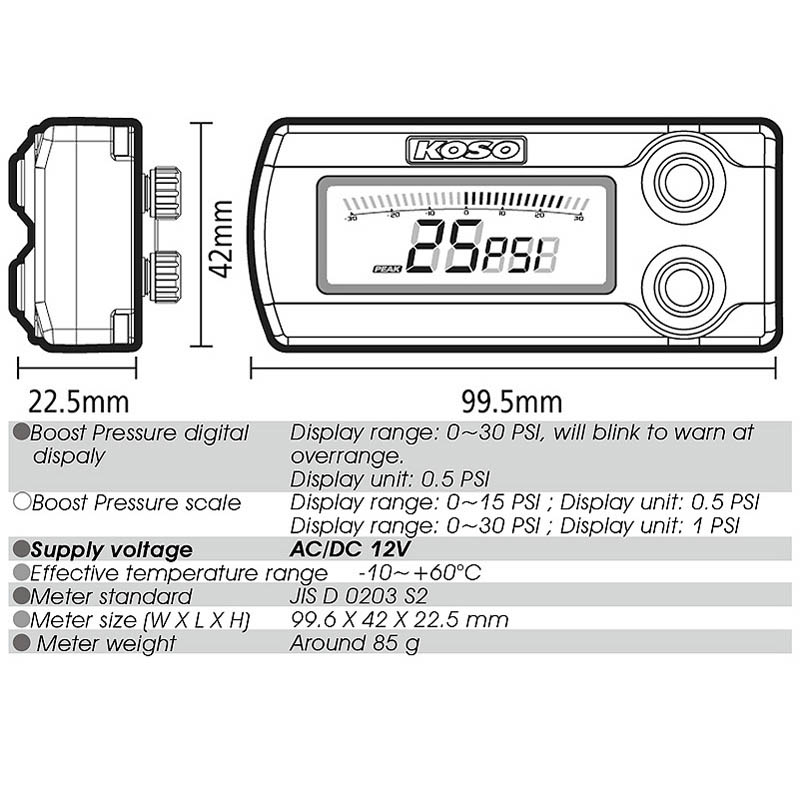 Koso Laddtrycksmtare (X-1)