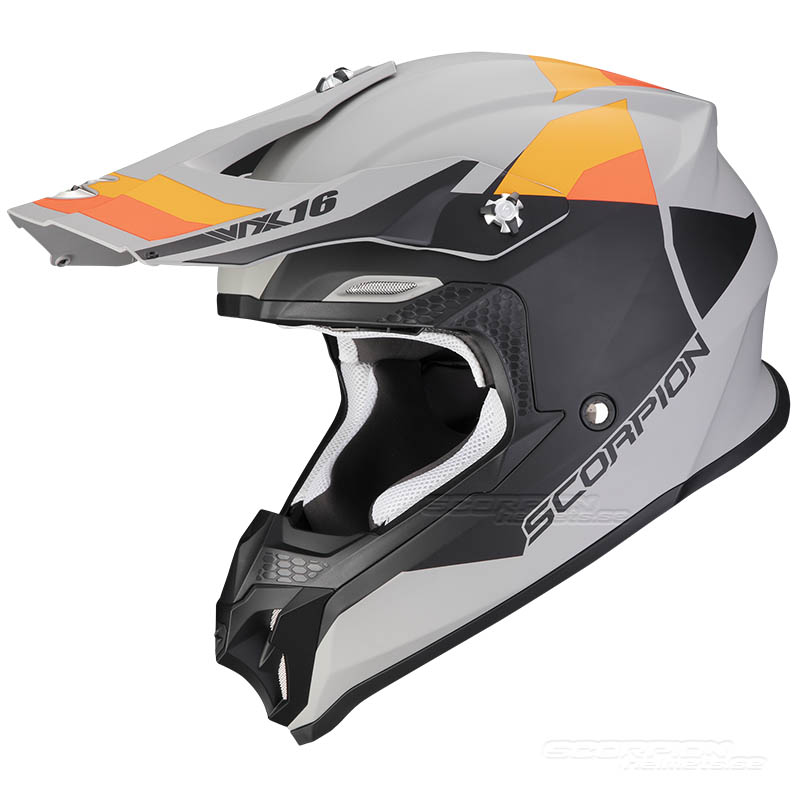 Scorpion VX-16 EVO AIR (Spectrum) Matt Grey-Orange