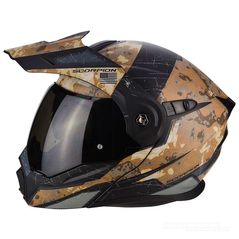 Scorpion ADX-1 Snöskoterhjälm (Battleflage) (Sista storleken S)