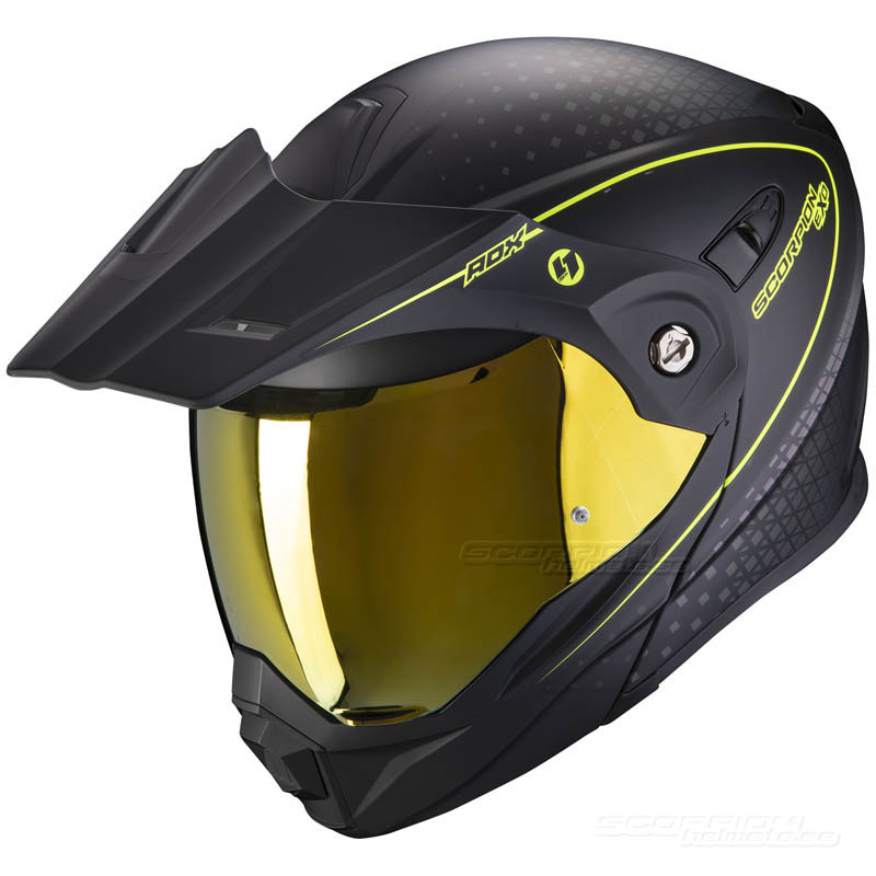 Scorpion ADX-1 Hjälm (Horizon) Mattsvart, Neongul