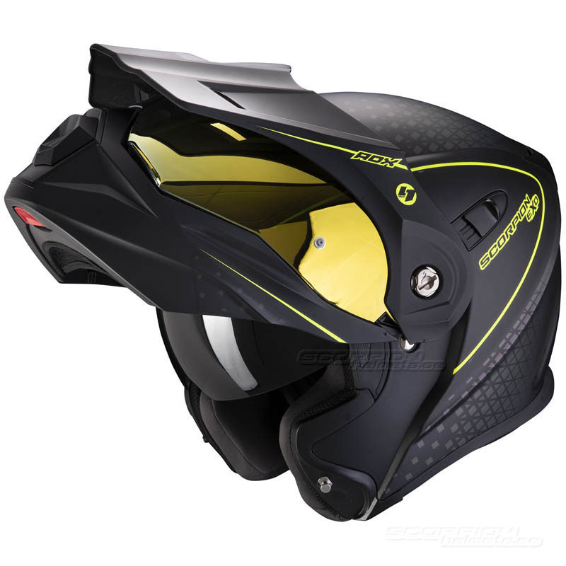 Scorpion ADX-1 Hjälm (Horizon) Mattsvart, Neongul
