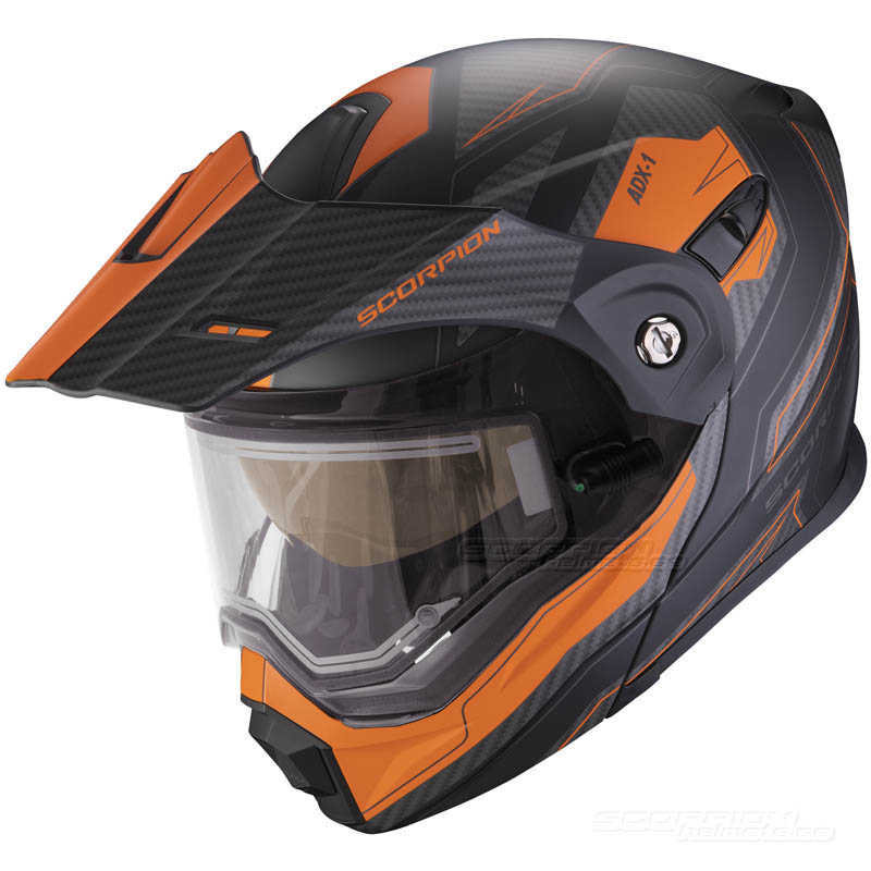 Scorpion ADX-1 Snöskoterhjälm (Tucson) Mattsvart, Orange