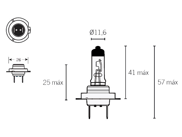 Osram Gldlampa H7 (PX26d) 55W